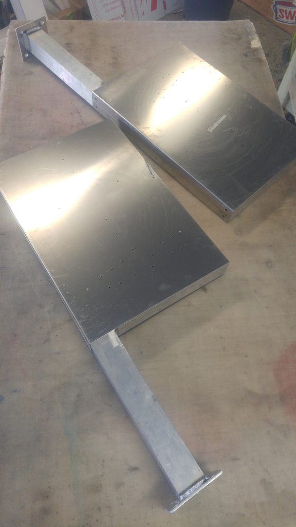 Aluminum sign fabrication